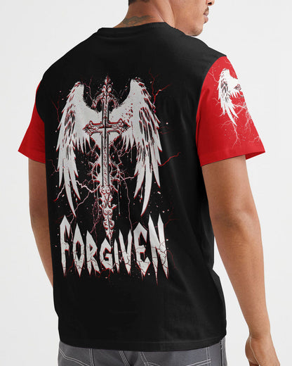 Forgiven Cross Wings Men's All Over Print Shirt  - Tlnt1703252