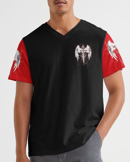 Forgiven Cross Wings Men's All Over Print Shirt  - Tlnt1703252