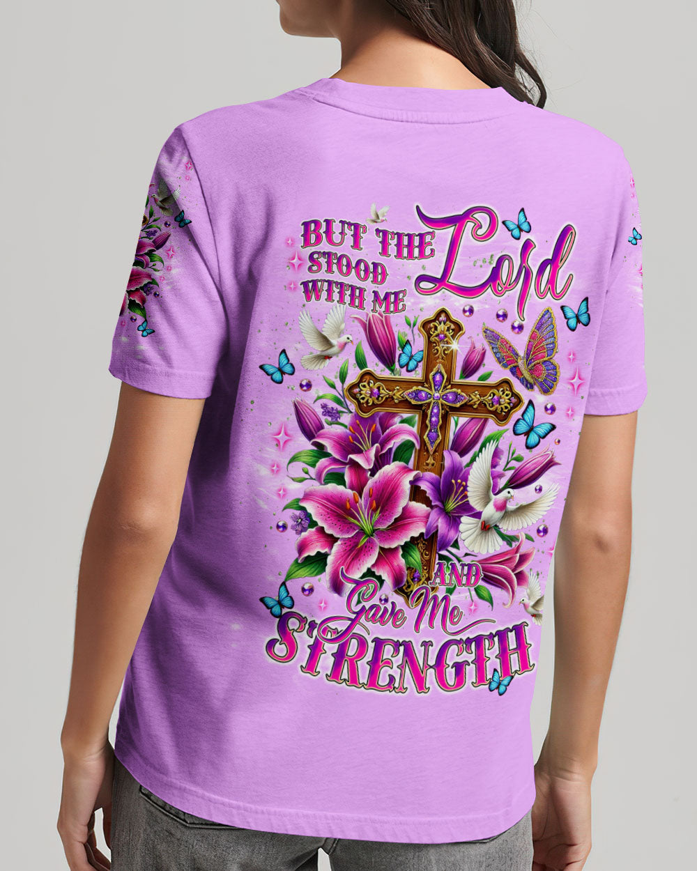 Lord Stood With Me Women's All Over Print Shirt - Tlnt1705251
