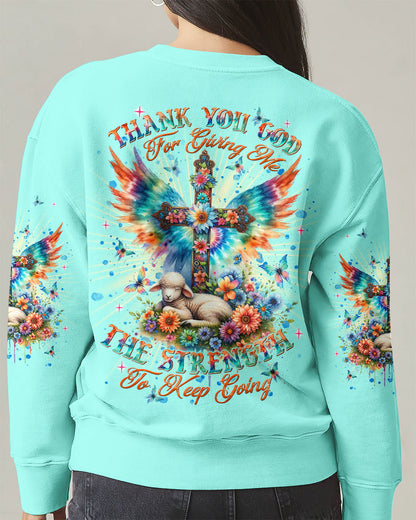 Thank You God Jesus Lamb Women's All Over Print Shirt    - Tlnt2005252