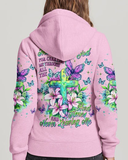Thank You God For Carrying Me Lilies Women's All Over Print Shirt  - Tlnt2105252