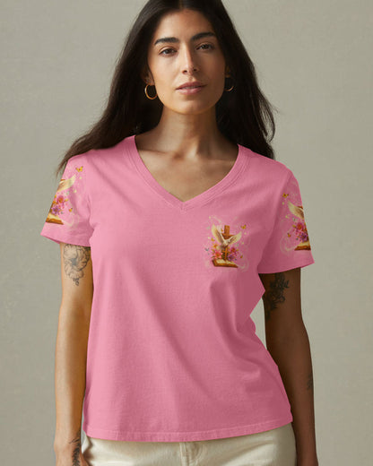 Jesus Because Of Him Heaven Knows My Name Women's All Over Print Shirt   - Tlnt2504251