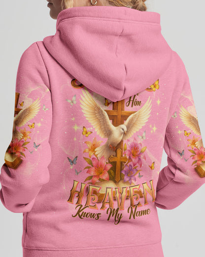 Jesus Because Of Him Heaven Knows My Name Women's All Over Print Shirt   - Tlnt2504251