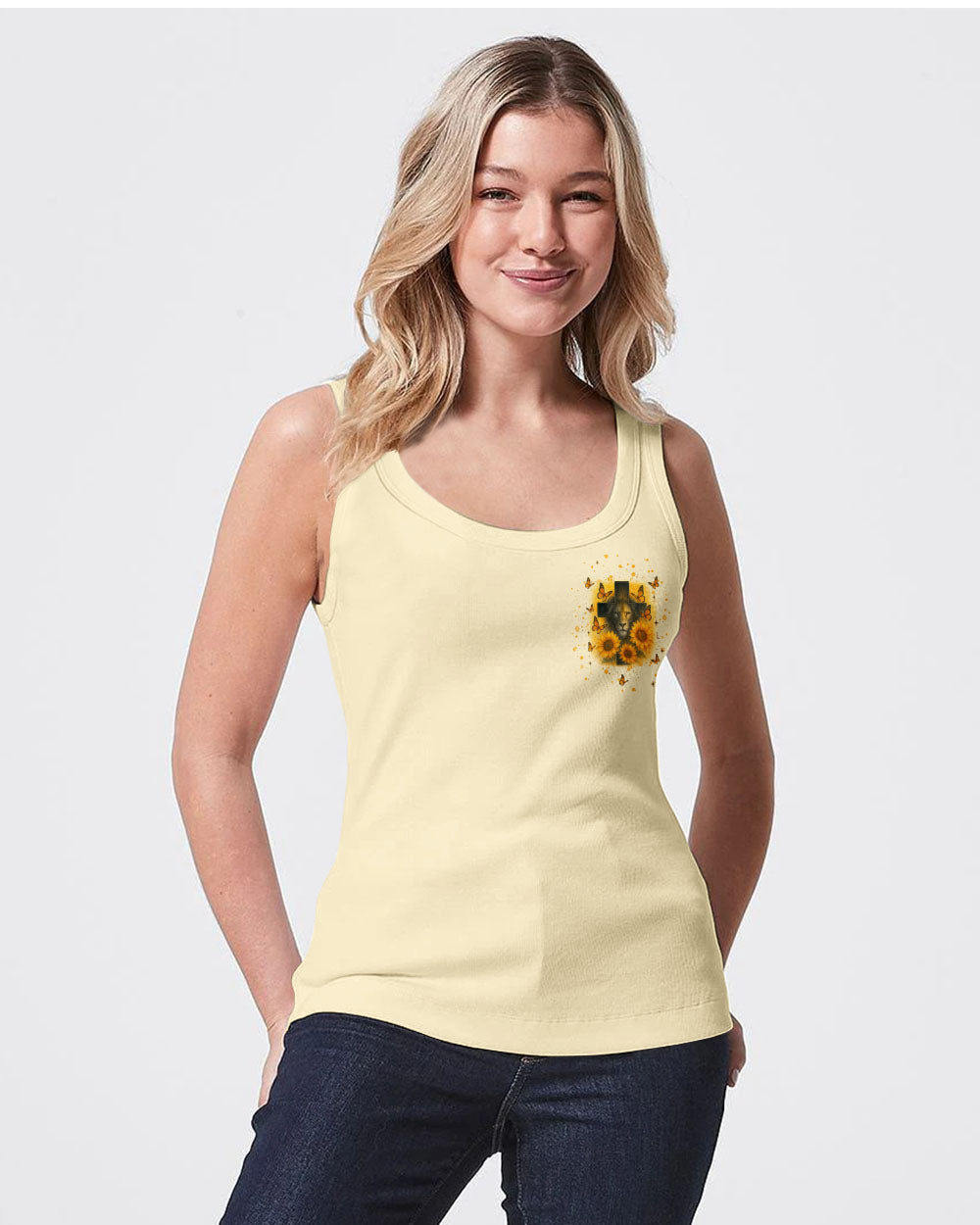 Way Maker Miracle Worker Cross Lion Sunflower Women's All Over Print Shirt   - Tlnt2805254