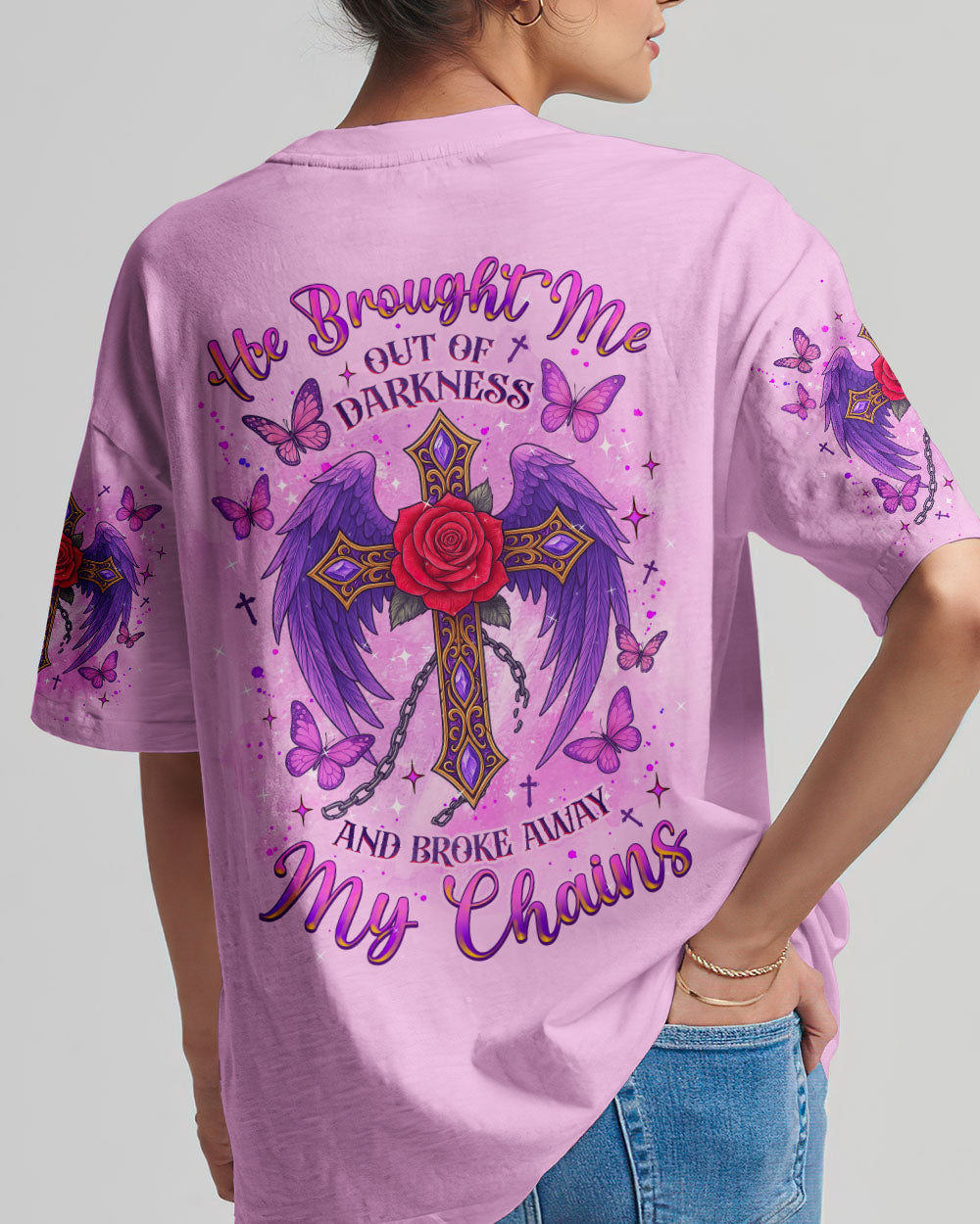 He Brought Me Out Of Darkness Women's All Over Print Shirt - Tlnz0705251