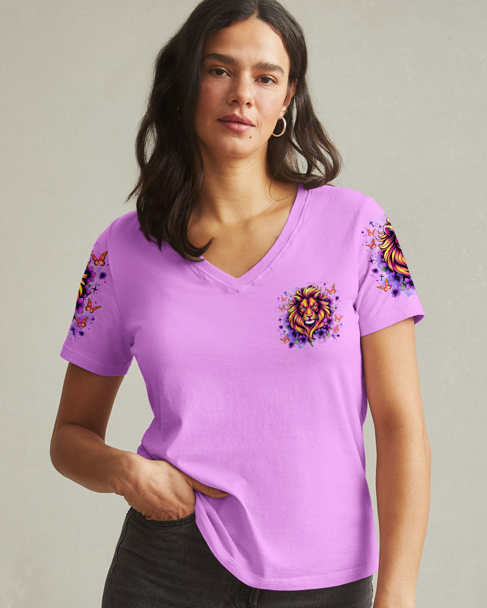Jesus Dropped The Charges Lion Women's All Over Print Shirt  - Tlnz1106252