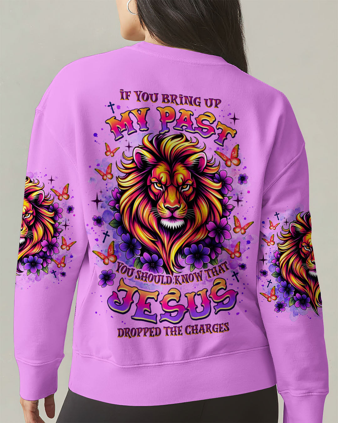 Jesus Dropped The Charges Lion Women's All Over Print Shirt  - Tlnz1106252
