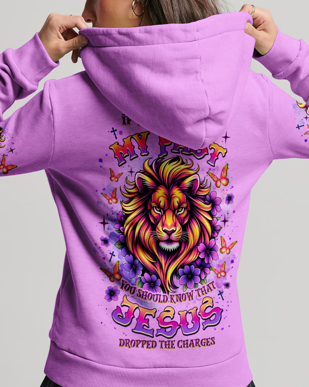 Jesus Dropped The Charges Lion Women's All Over Print Shirt  - Tlnz1106252