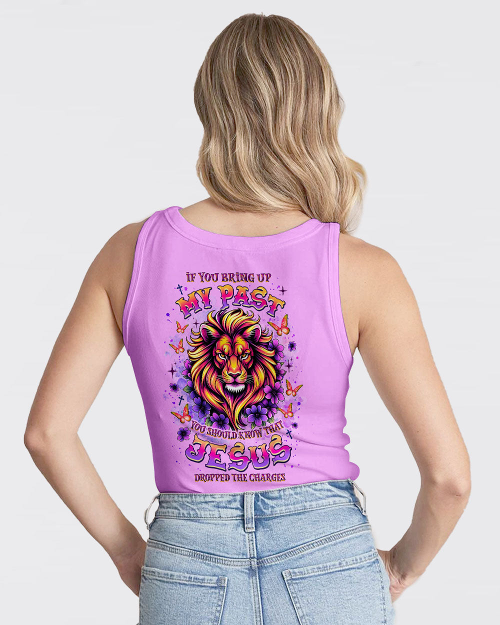 Jesus Dropped The Charges Lion Women's All Over Print Shirt  - Tlnz1106252