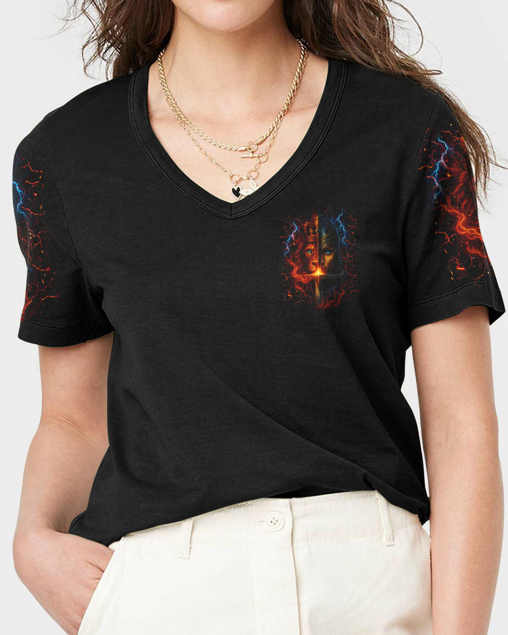 A Child Of God A Woman Of Faith Women's All Over Print Shirt -  Tlnz1606254