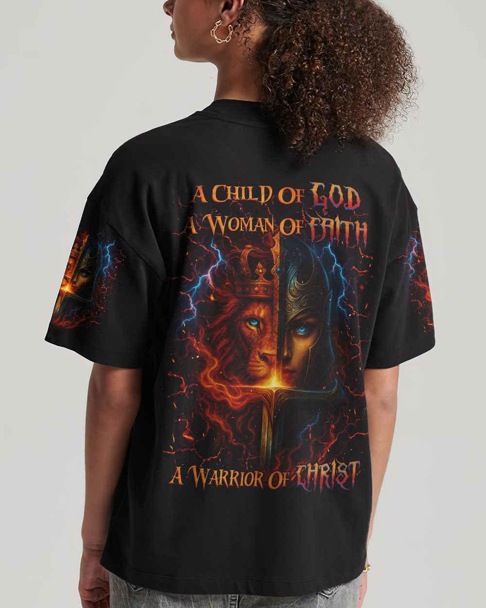 A Child Of God A Woman Of Faith Women's All Over Print Shirt -  Tlnz1606254