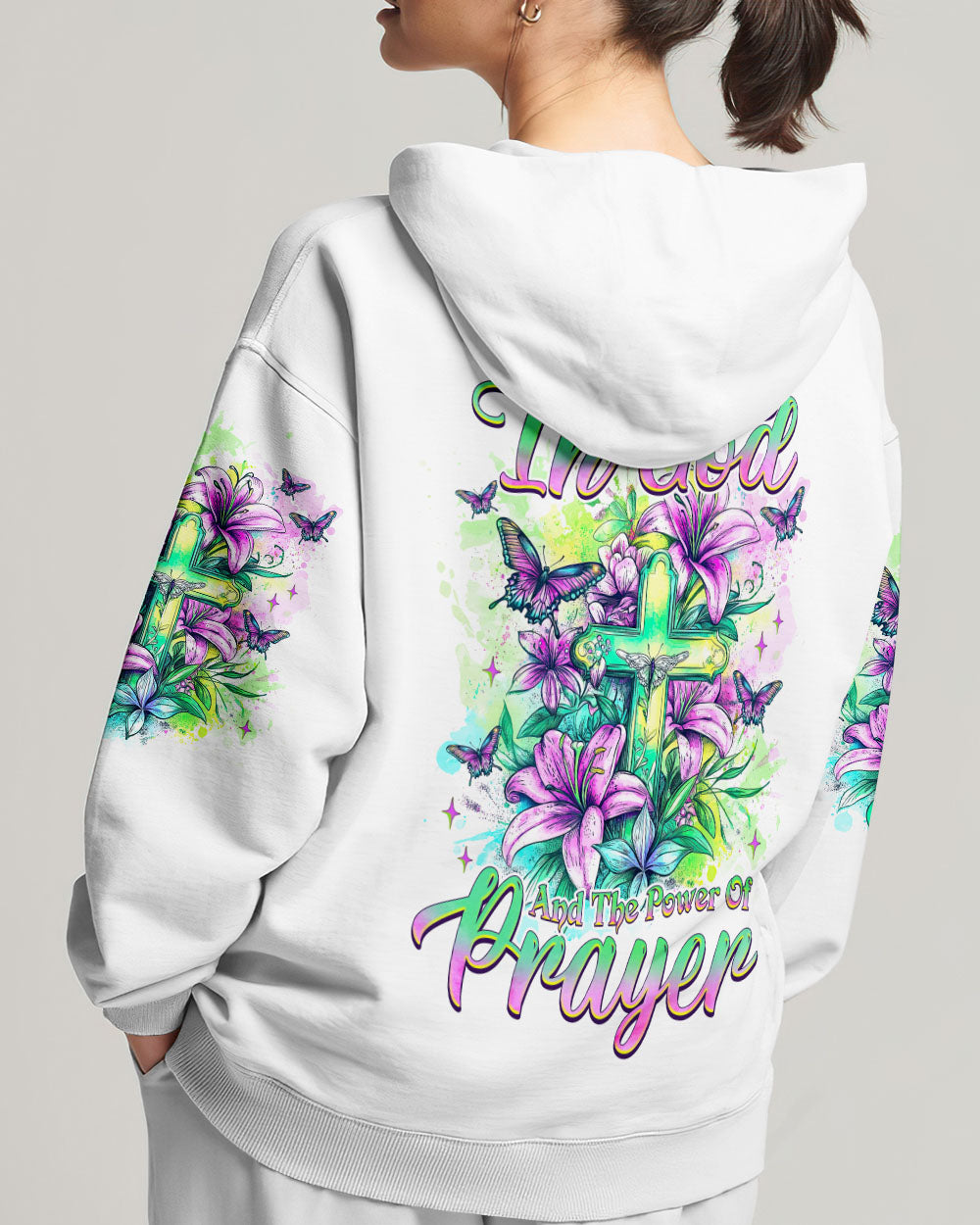 I Believe In God Lilies Women's All Over Print Shirt  - Tlnz2205253
