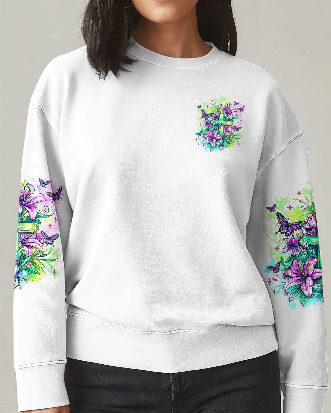 I Believe In God Lilies Women's All Over Print Shirt  - Tlnz2205253