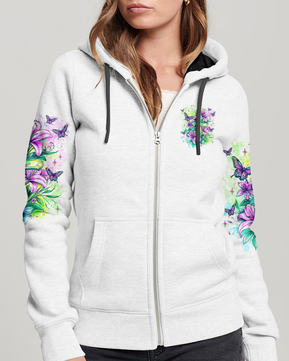 I Believe In God Lilies Women's All Over Print Shirt  - Tlnz2205253