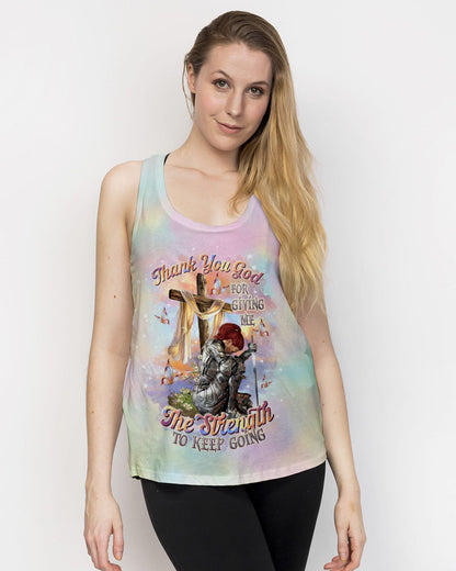 Thank You God Jesus Warrior Women's All Over Print Shirt    - Tltr0805253