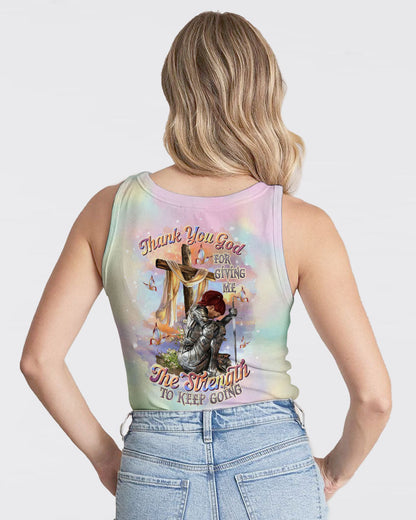 Thank You God Jesus Warrior Women's All Over Print Shirt    - Tltr0805253