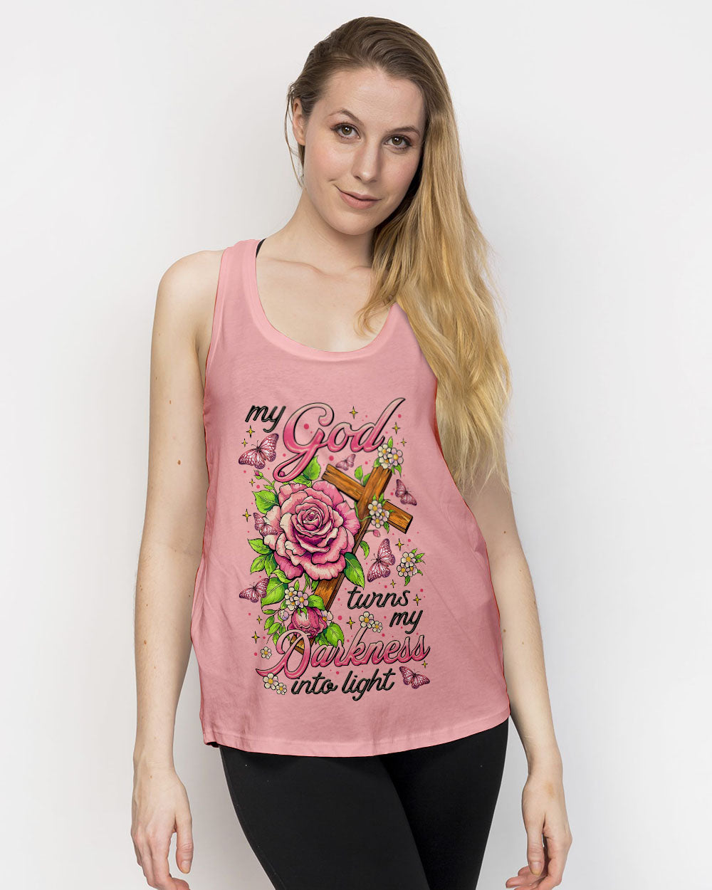 My God Turns My Darkness Into Light Women's All Over Print Shirt - Tltr0906252