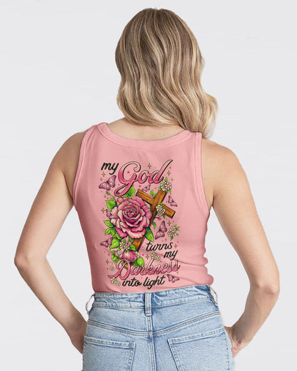 My God Turns My Darkness Into Light Women's All Over Print Shirt - Tltr0906252