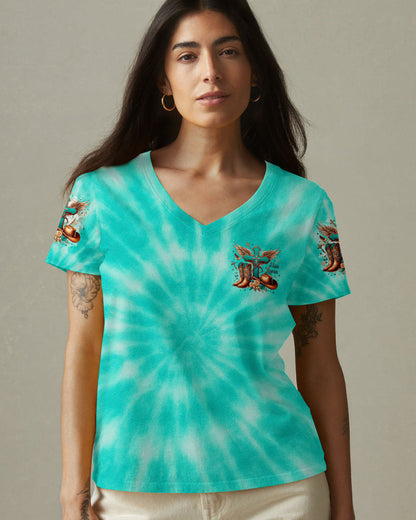 Just A Girl Who Loves Jesus Tie Dye Women's All Over Print Shirt  - Tltr1406252