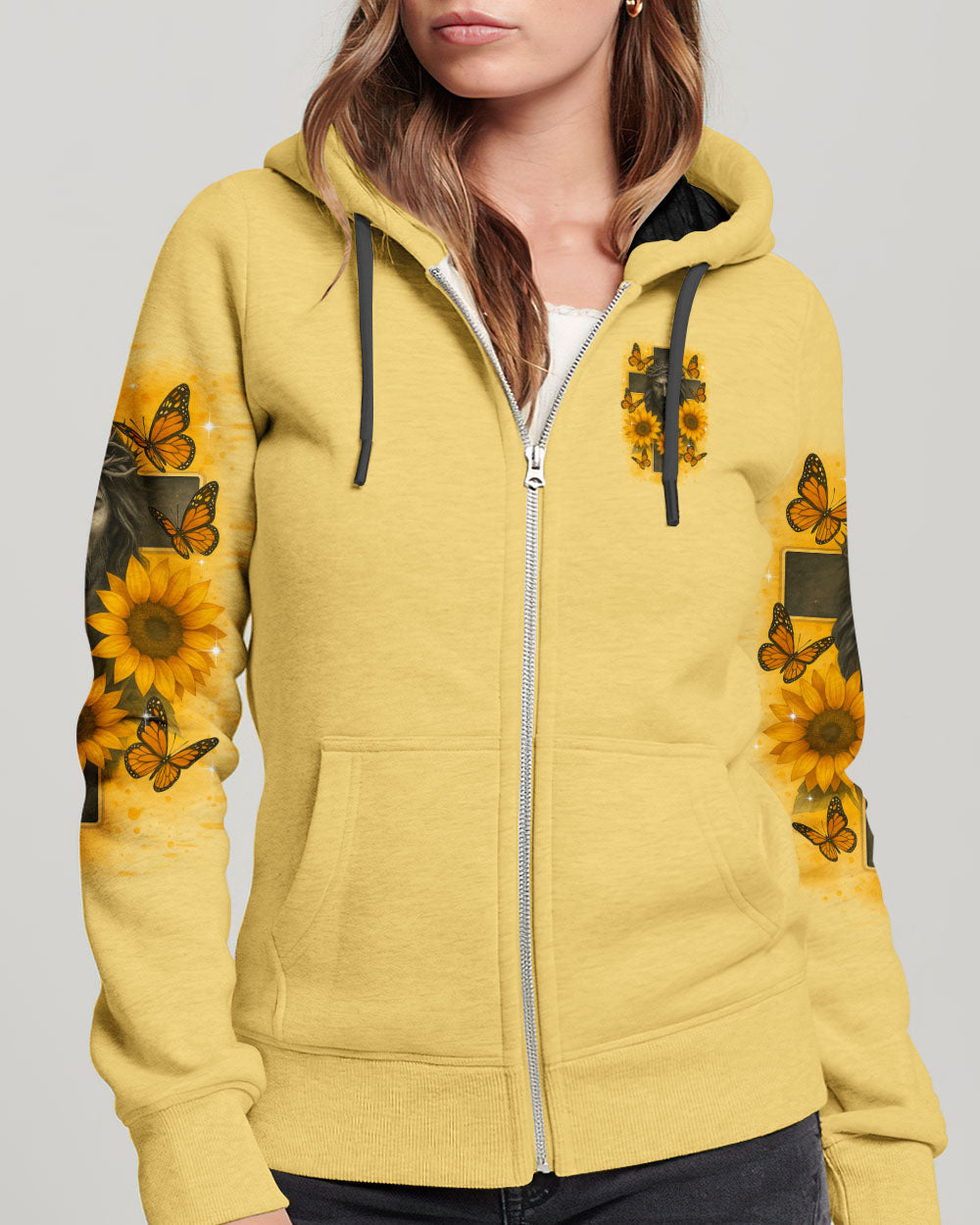 Jesus Is The Only Reason Cross Sunflower Women's All Over Print Shirt - Tltr1706252