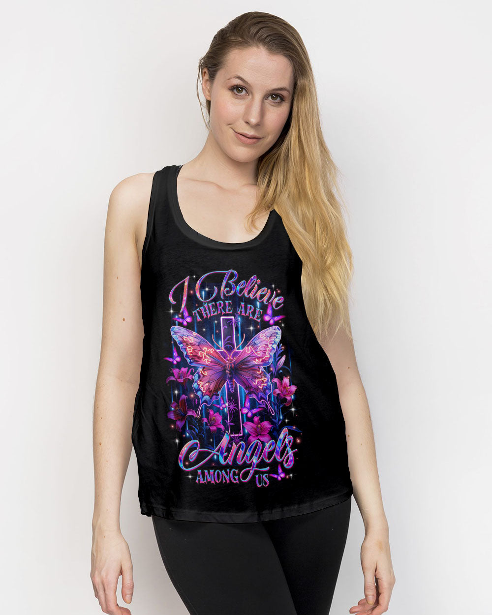 I Believe There Are Angels Among Us Women's All Over Print Shirt - Tltr1806252