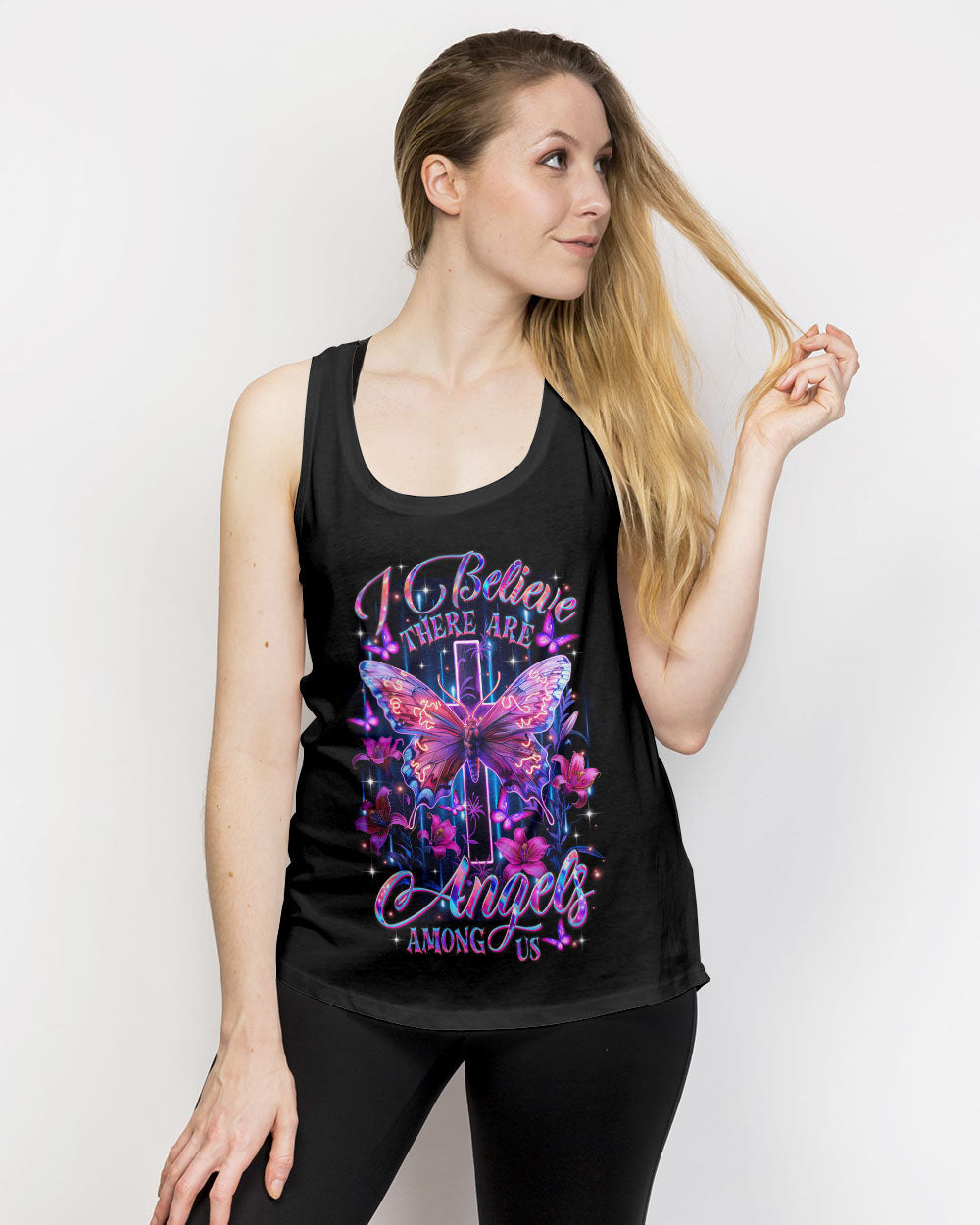 I Believe There Are Angels Among Us Women's All Over Print Shirt - Tltr1806252