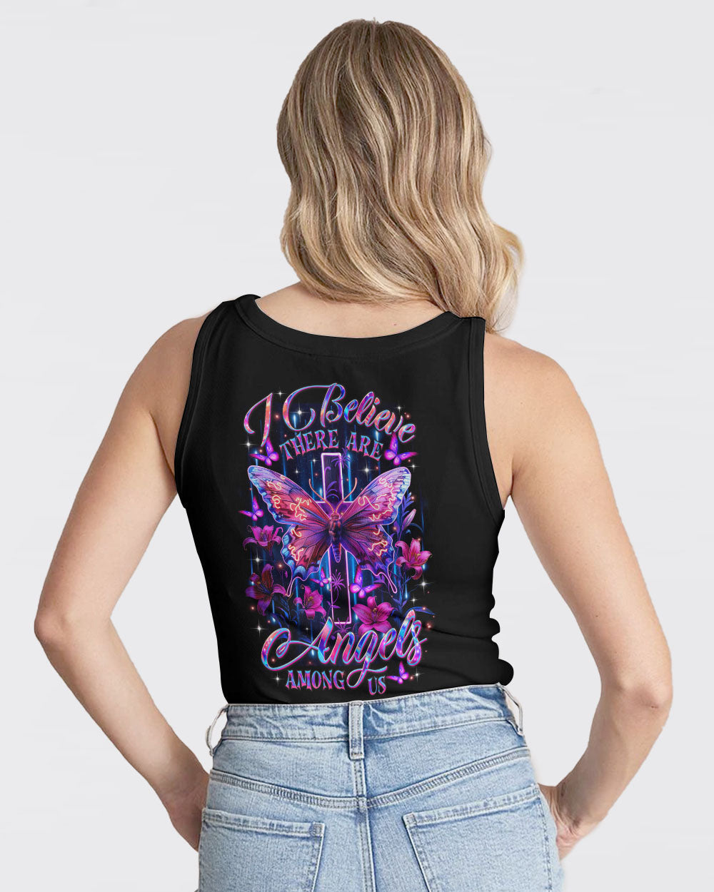 I Believe There Are Angels Among Us Women's All Over Print Shirt - Tltr1806252