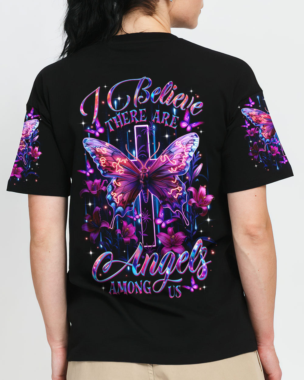 I Believe There Are Angels Among Us Women's All Over Print Shirt - Tltr1806252