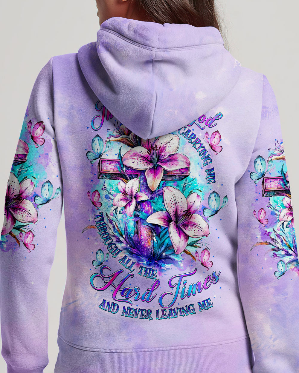 Thank You God For Carrying Me Lilies Women's All Over Print Shirt  - Tltr2005251