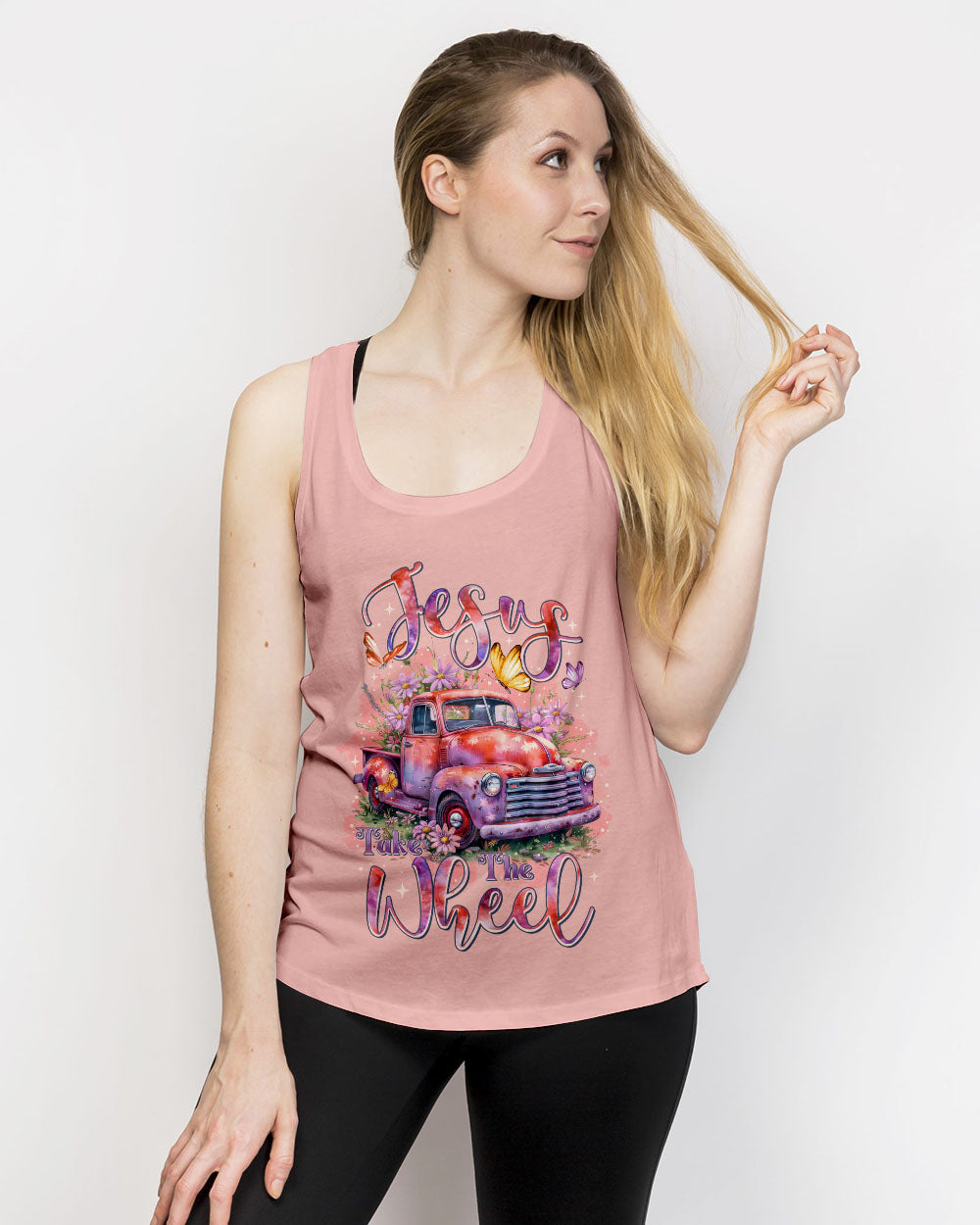 Jesus Take The Wheel Women's All Over Print Shirt - Tltr2006252
