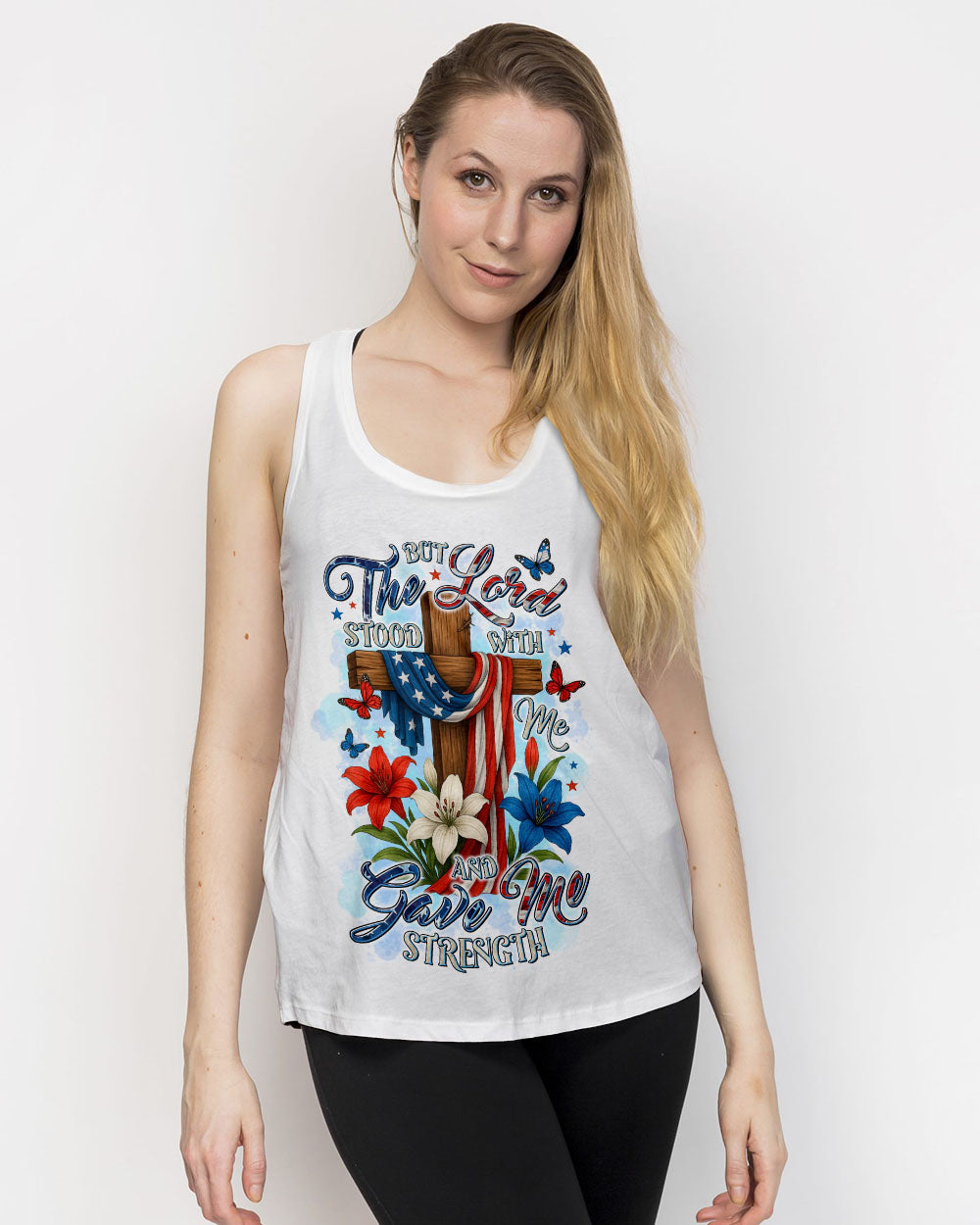 Lord Stood With Me Lilies Women's All Over Print Shirt - Tltr2305251