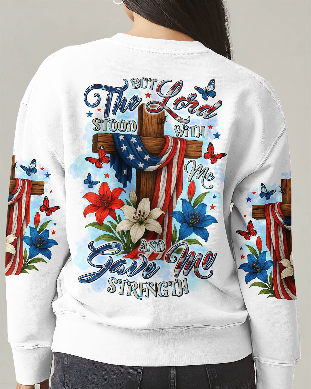 Lord Stood With Me Lilies Women's All Over Print Shirt - Tltr2305251