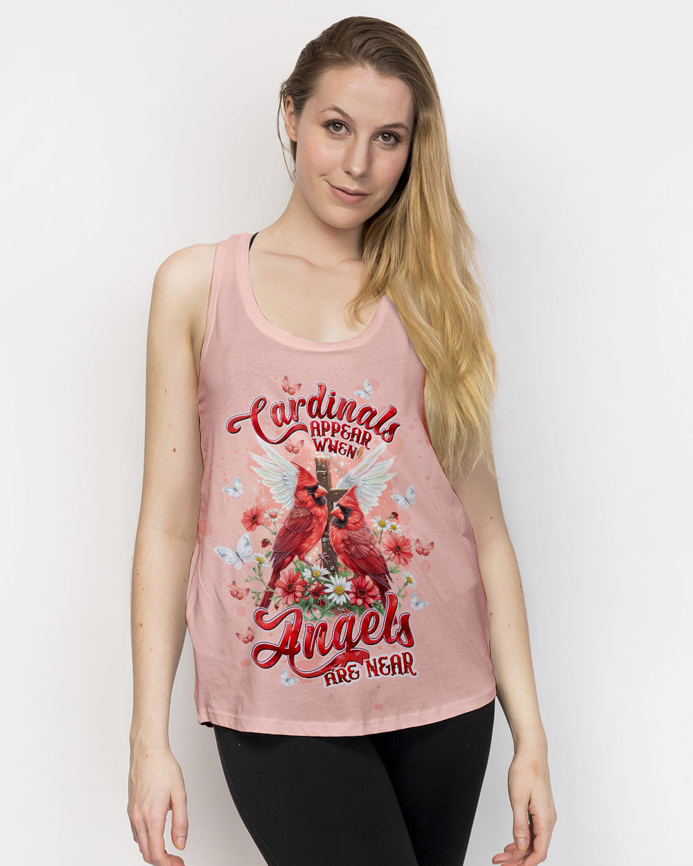 Cardinals Appear When Angels Are Near Women's All Over Print Shirt - Tltw1606253