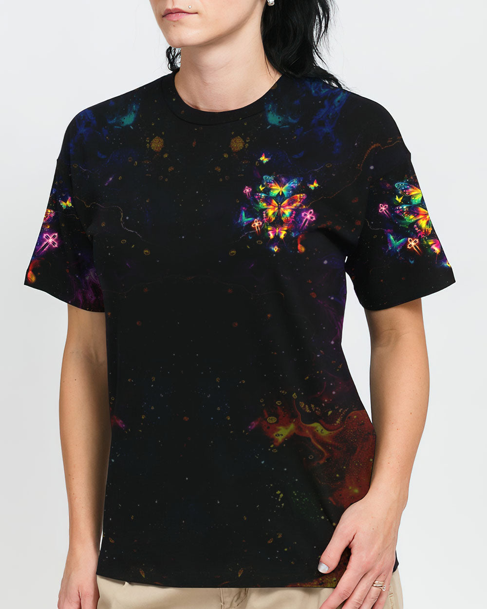 When Butterflies Appear Angels Are Near Women's All Over Print Shirt - Tltw2804252