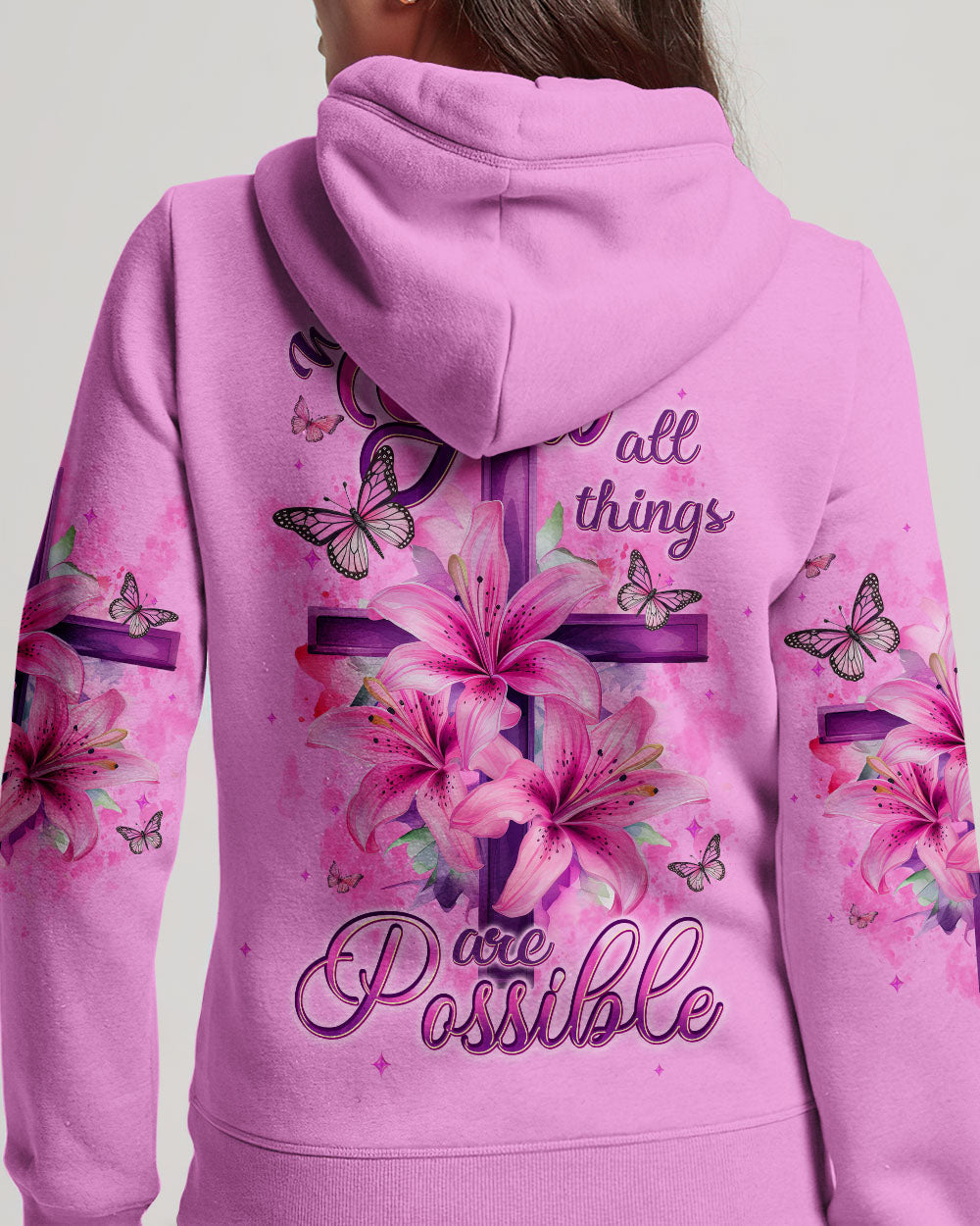 With God All Things Are Possible Women's All Over Print Shirt - Typq0406251