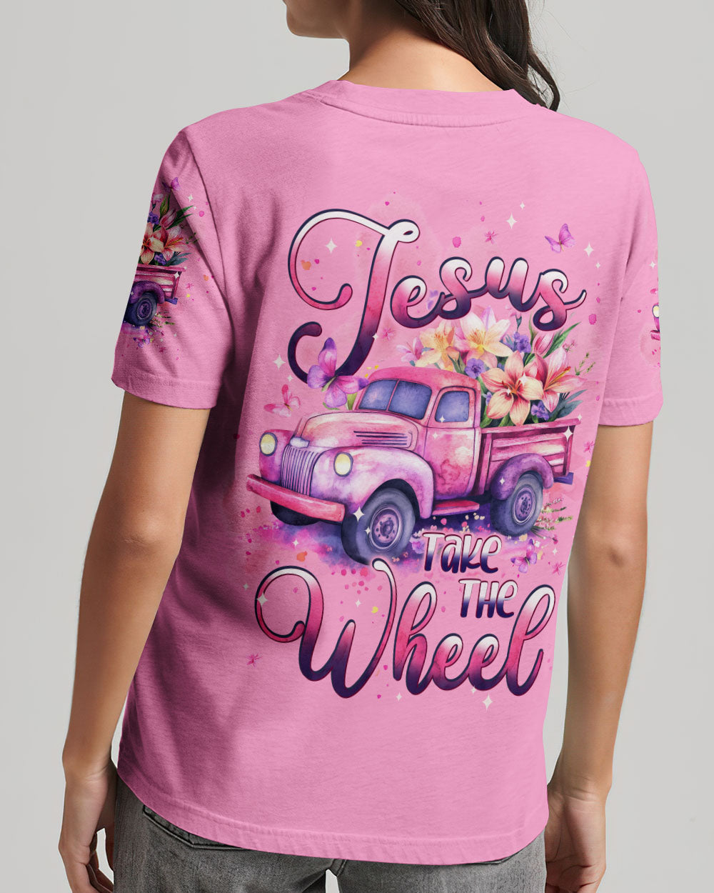 Jesus Take The Wheel Women's All Over Print Shirt - Typq1006254