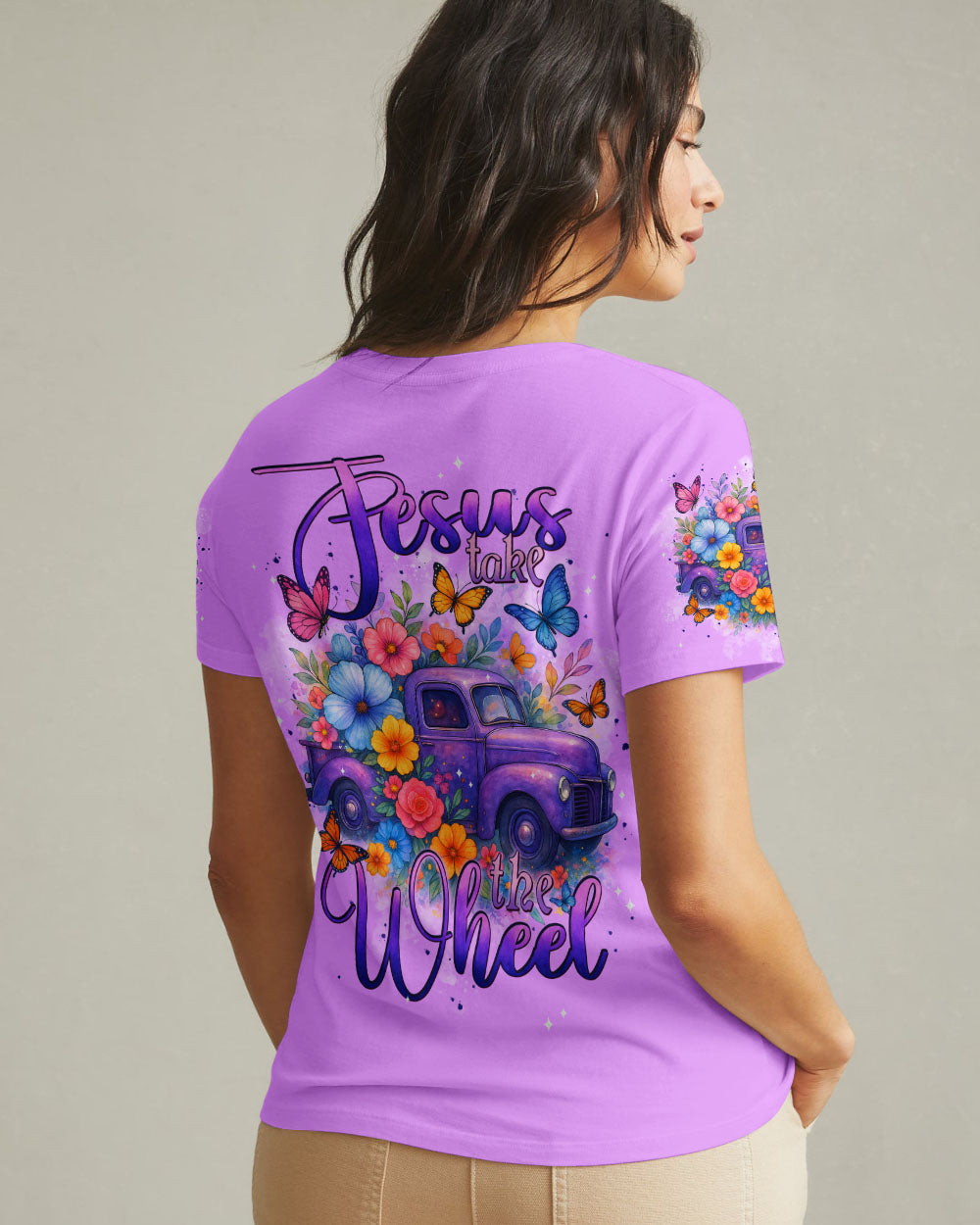 Jesus Take The Wheel Women's All Over Print Shirt - Typq1706254