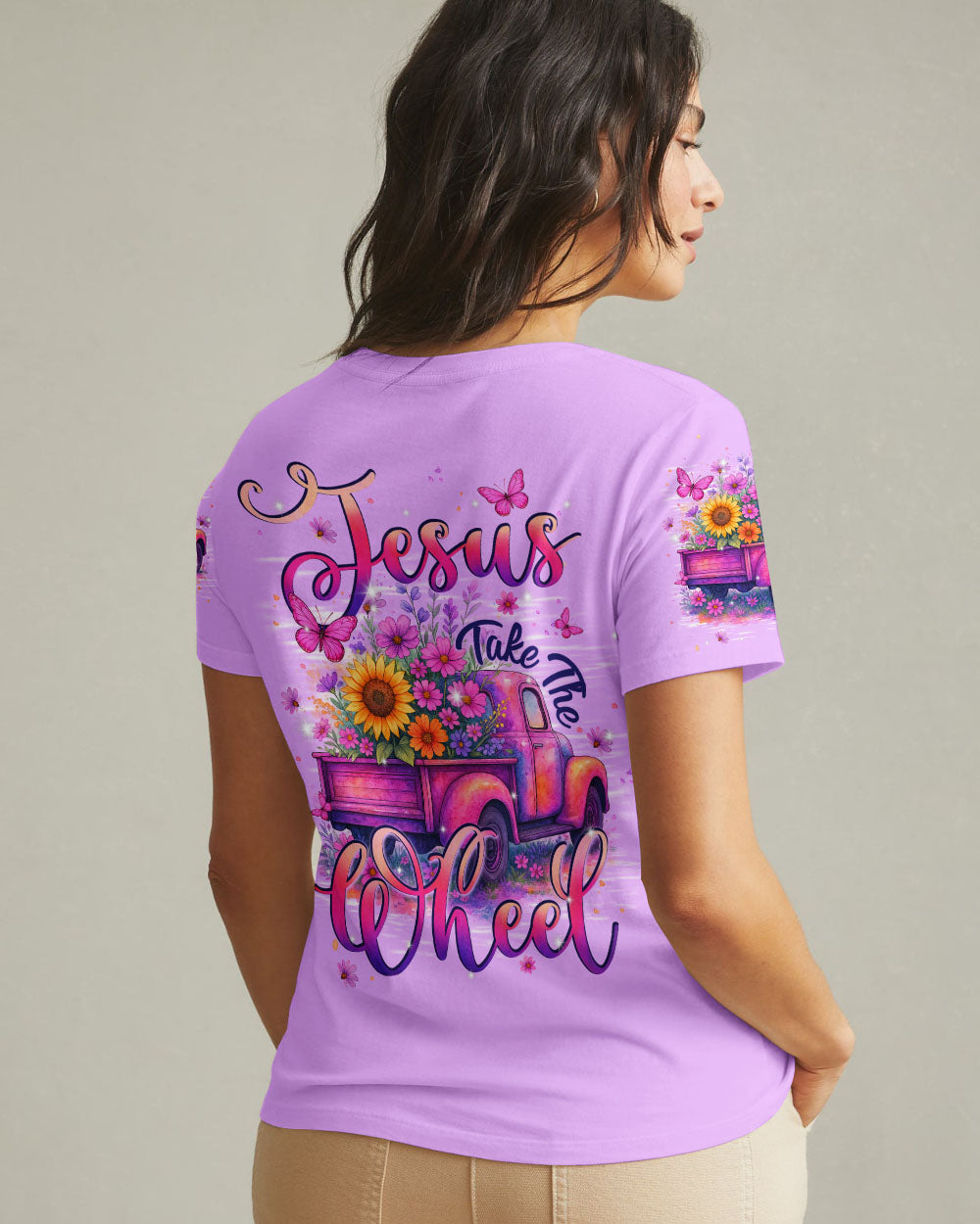 Jesus Take The Wheel Women's All Over Print Shirt - Typq1806253