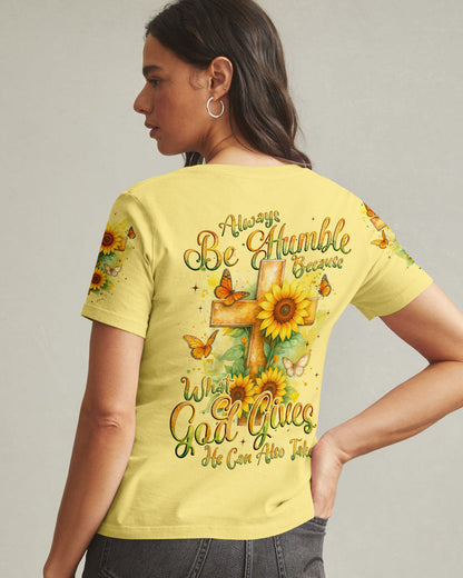 Always Be Humble Women's All Over Print Shirt - Tyqy0206254