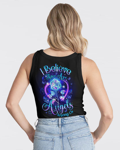 I Believe There Are Angels Among Us Rose Women's All Over Print Shirt - Tyqy0705254
