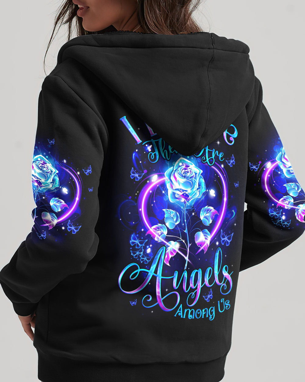 I Believe There Are Angels Among Us Rose Women's All Over Print Shirt - Tyqy0705254