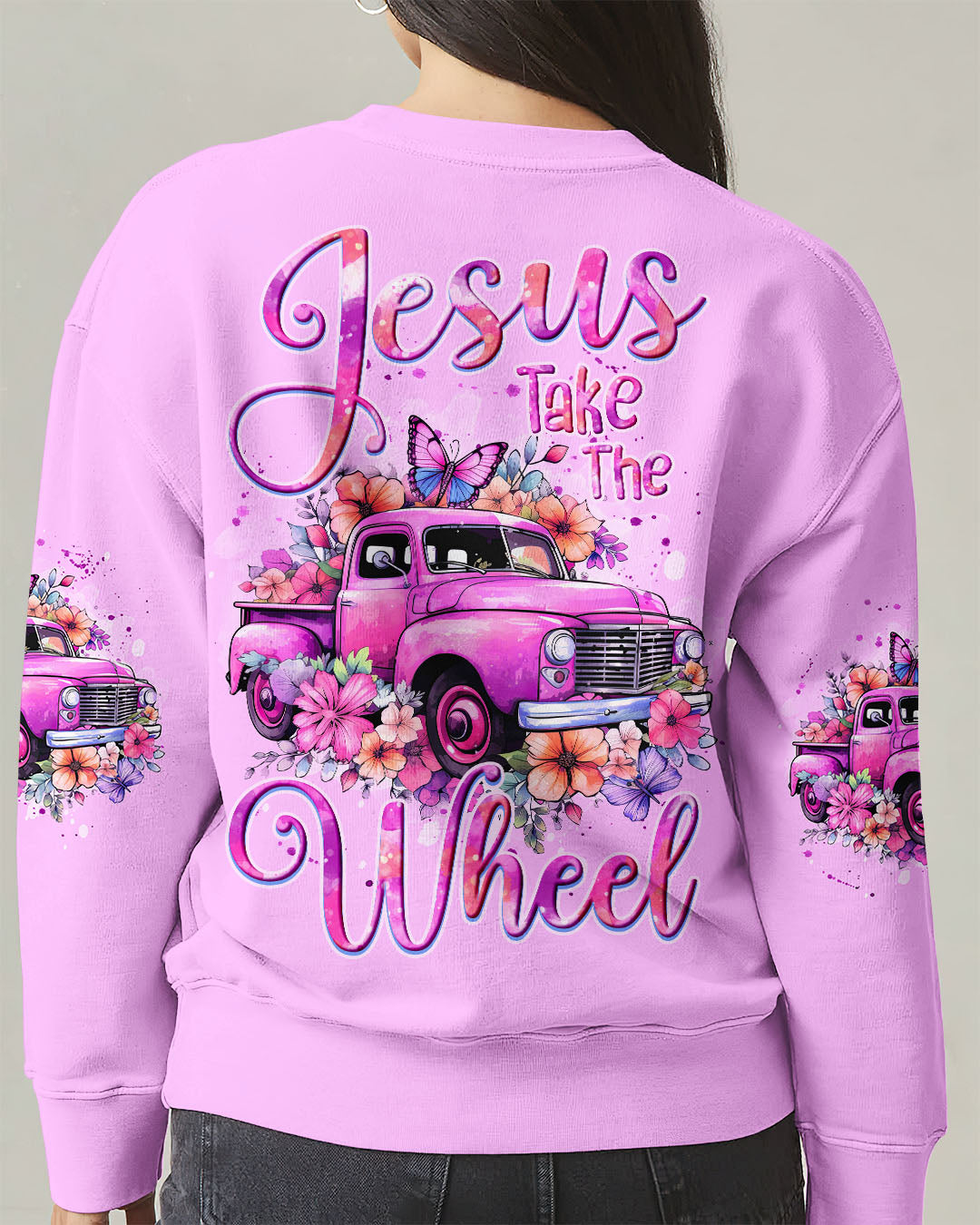 Jesus Take The Wheel Women's All Over Print Shirt - Tyqy1006252