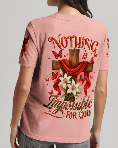 Nothing Is Impossible For God Women's All Over Print Shirt - Tyqy1206252