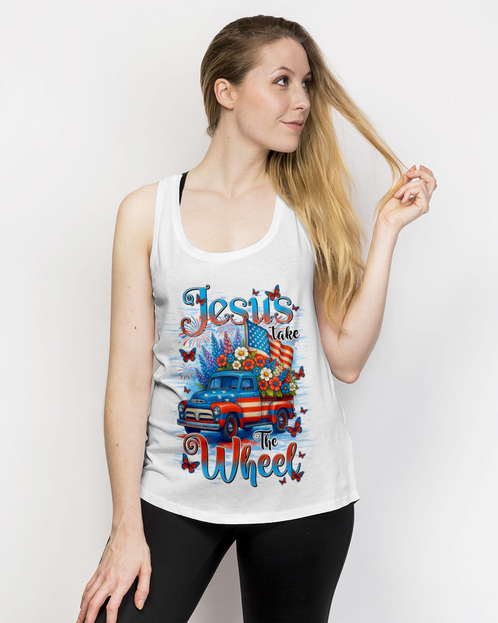 Jesus Take The Wheel Women's All Over Print Shirt - Tyqy1405254