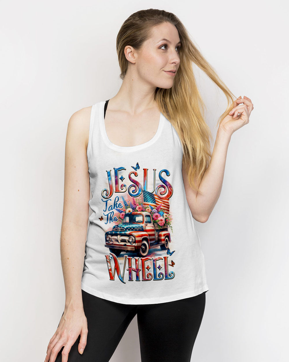 Jesus Take The Wheel Women's All Over Print Shirt - Tyqy1505252