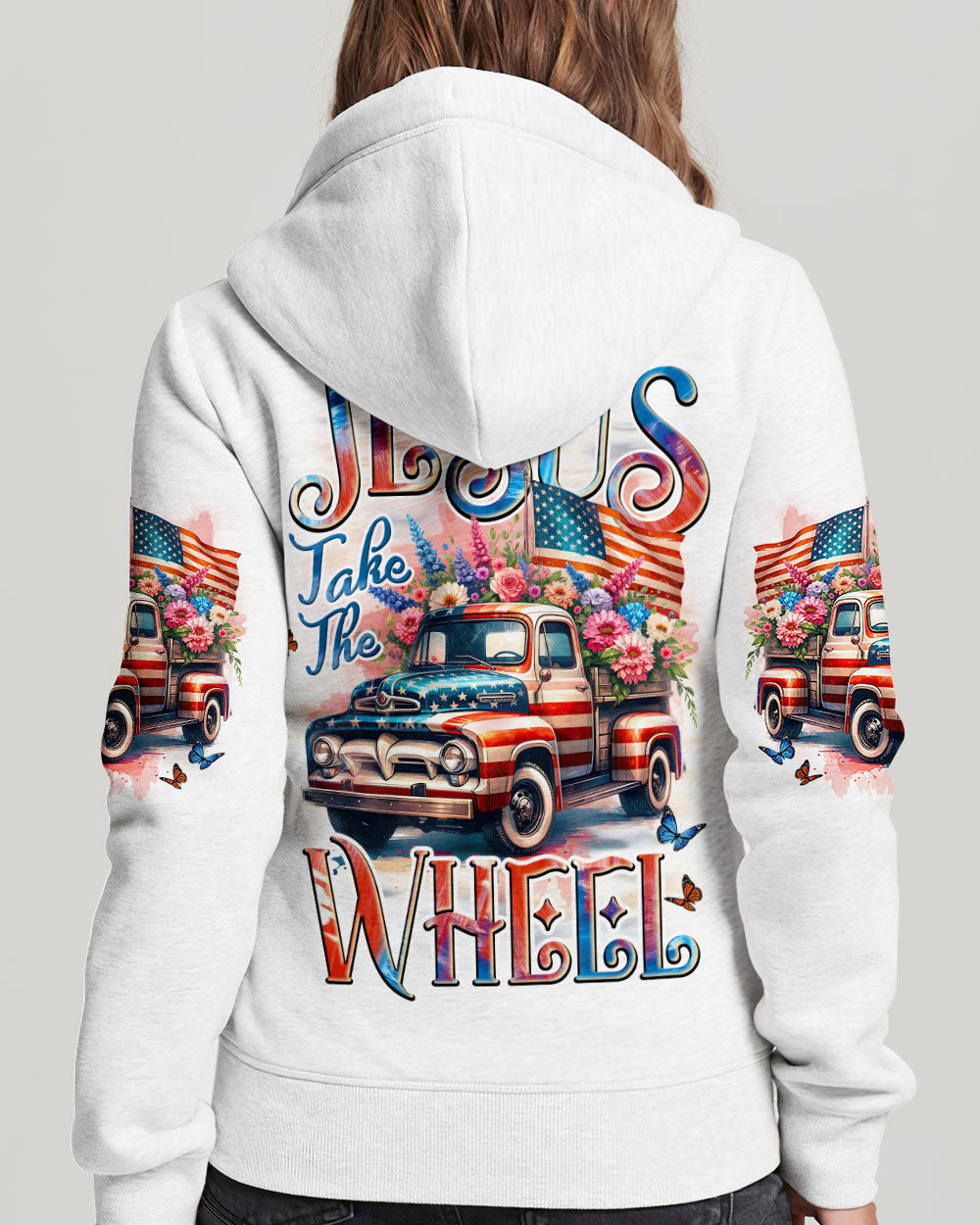 Jesus Take The Wheel Women's All Over Print Shirt - Tyqy1505252