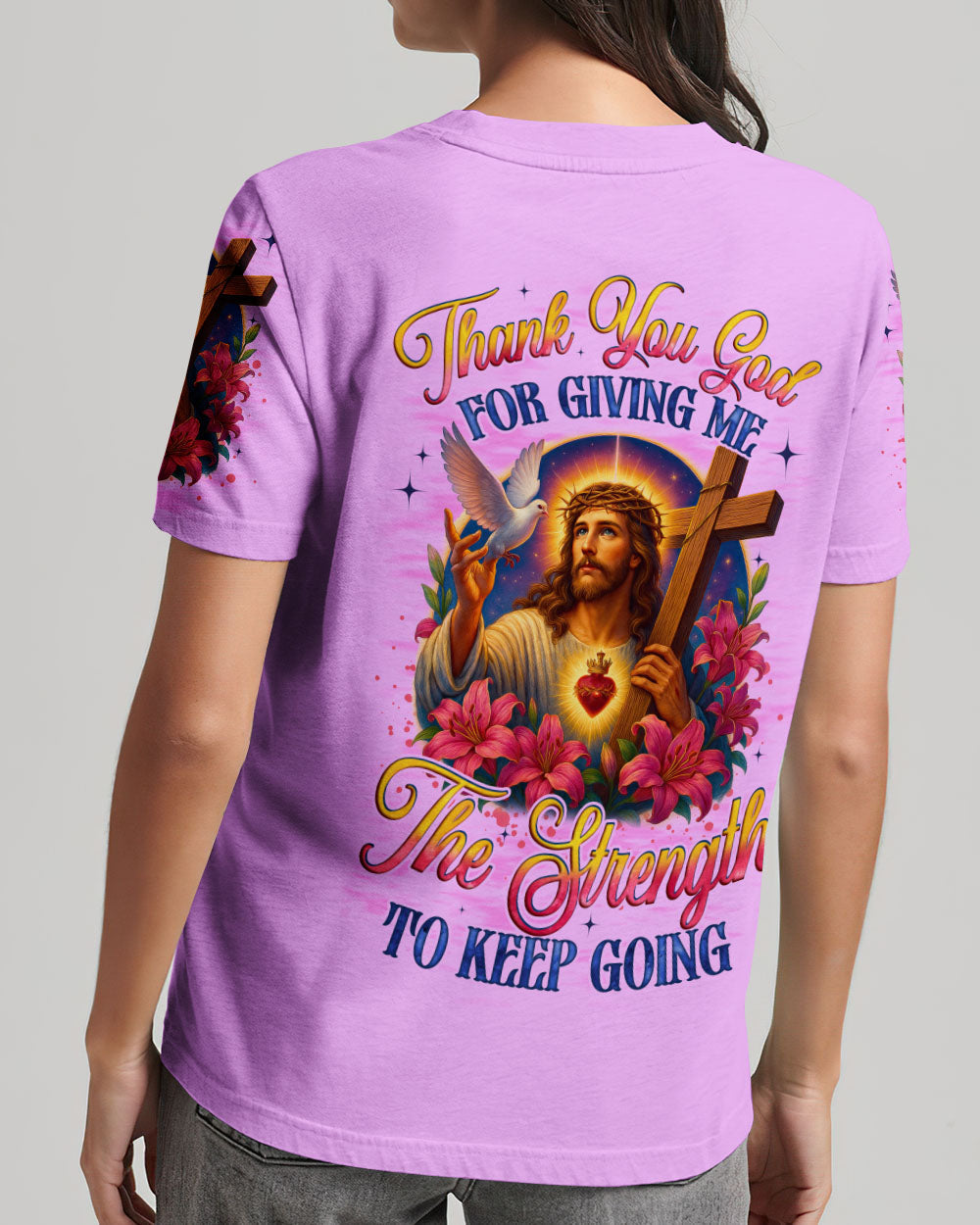 Thank You God Women's All Over Print Shirt - Tyqy1705251