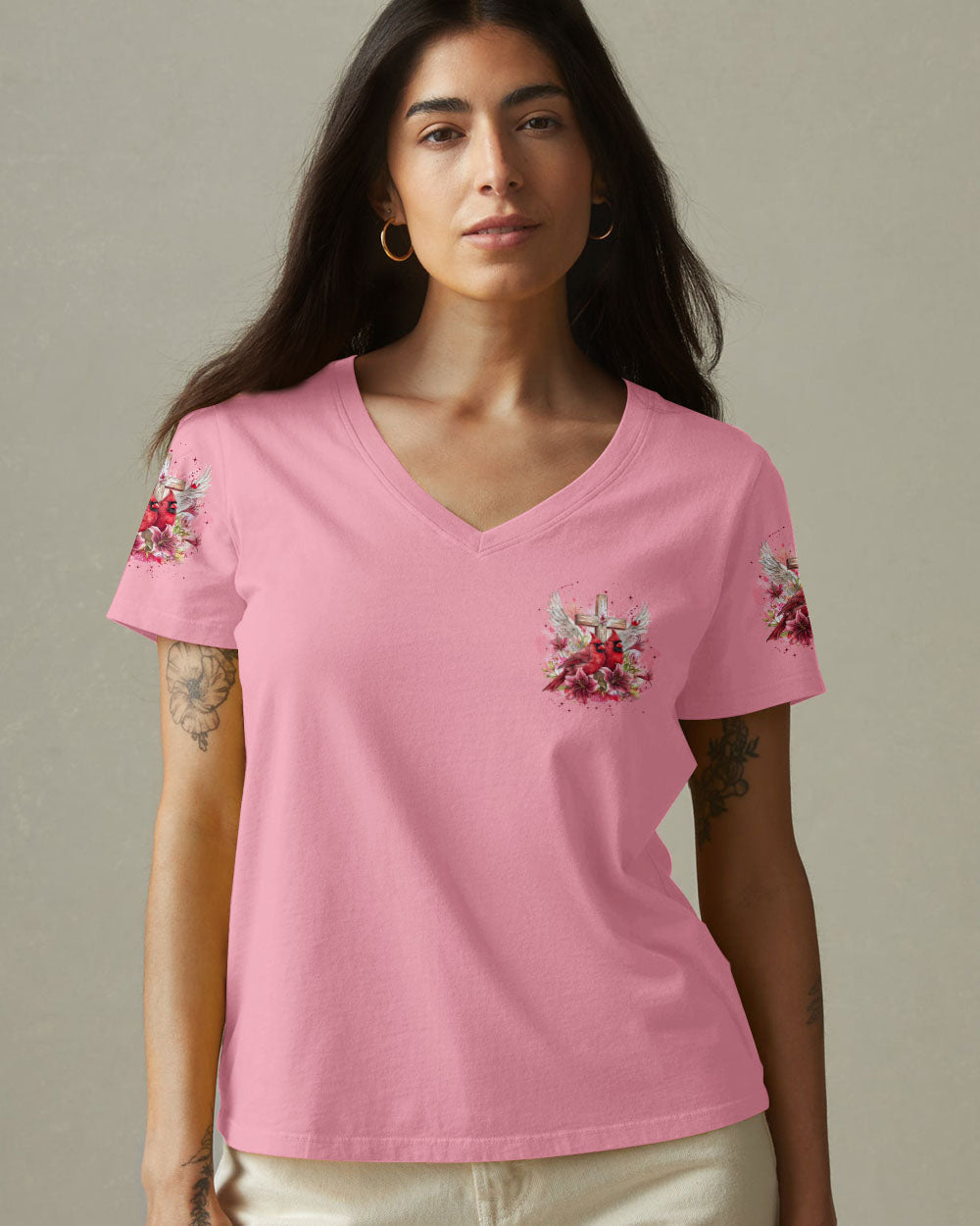 Cardinals Appear When Angels Are Near Women's All Over Print Shirt - Tyqy1806257