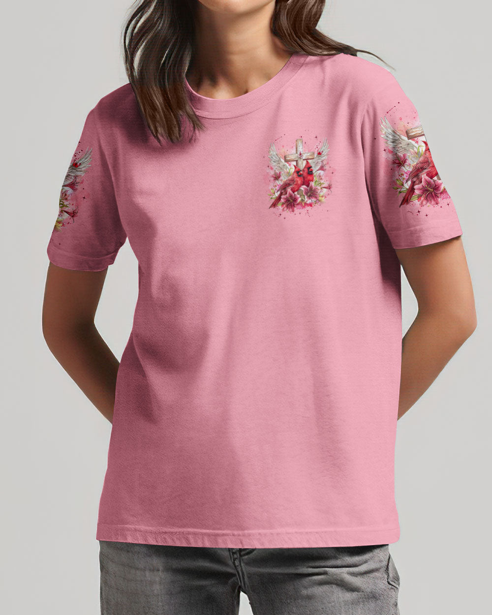 Cardinals Appear When Angels Are Near Women's All Over Print Shirt - Tyqy1806257