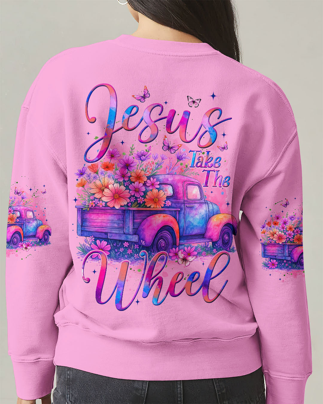 Jesus Take The Wheel Women's All Over Print Shirt - Tyqy2306251